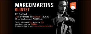 Roadbook – Release Concert – Marco Martins Quintet