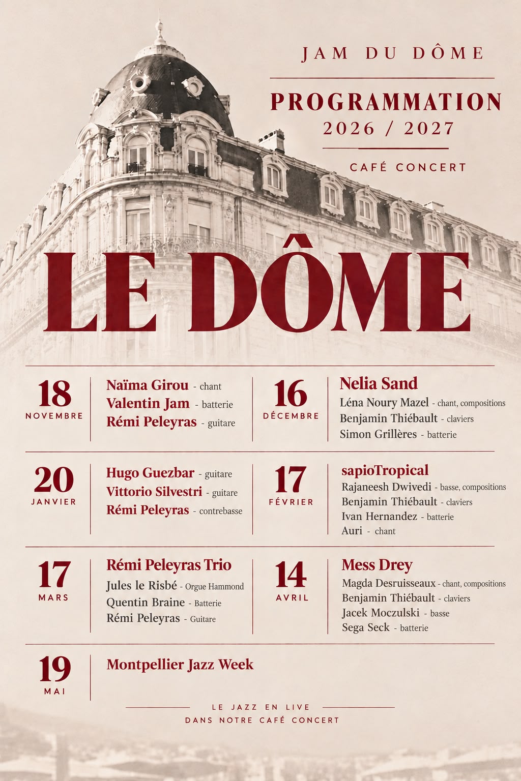Vous consultez actuellement Jam du Dome : Nelia Sand
